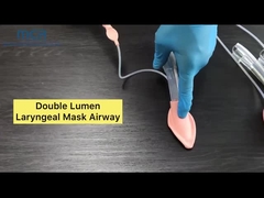 Dubbele lumen siliconen gebogen larynxmasker airway