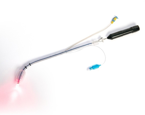 Goede prijs. Rood licht stijve stijlstaal video nasofaryngoscoop met handgreep bruikbaarheid medische apparatuur online